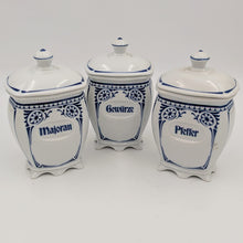 Laden Sie das Bild in den Galerie-Viewer, Melitta Anno 1900 Set - 7 Vorratsdosen und Schale